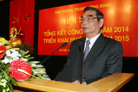 สำนักงานส่วนกลางของพรรคคอมมิวนิสต์เวียดนามวางหน้าที่ในปี 2015